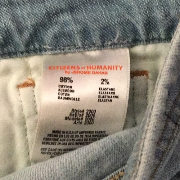 Citizens of Humanity Love Denim Mini Skirt Size 29 - Picture 10 of 15